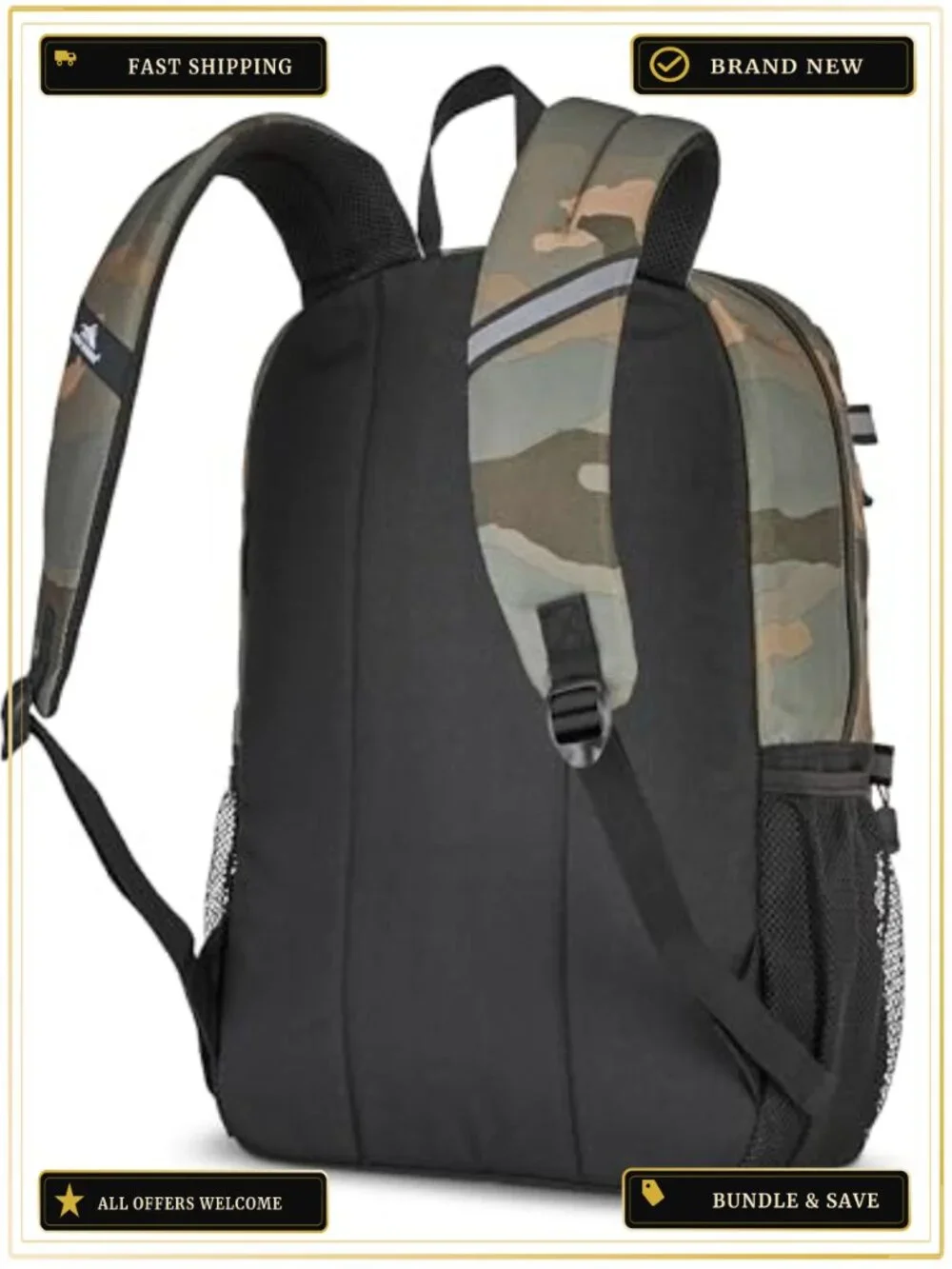 High Sierra Everclass Laptop Backpack with 360° Reflectivity, Fits 15.6